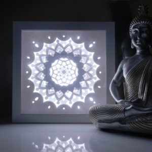 Mandala IlluminART™ Framed LED Backlit 8X8 Premium